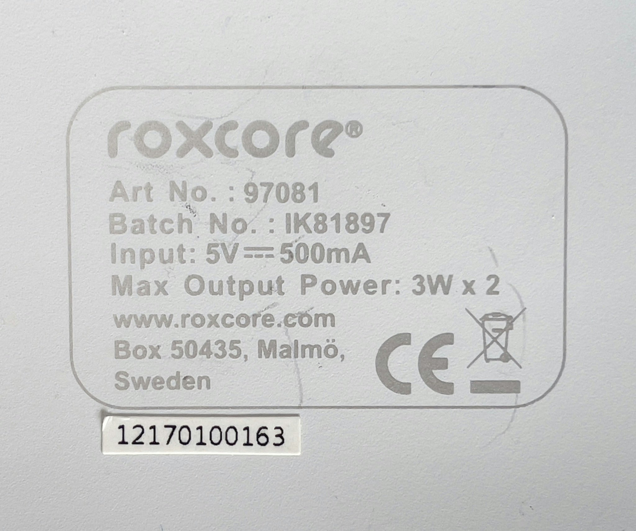 Roxcore 97081 Bluetooth - Högtalare