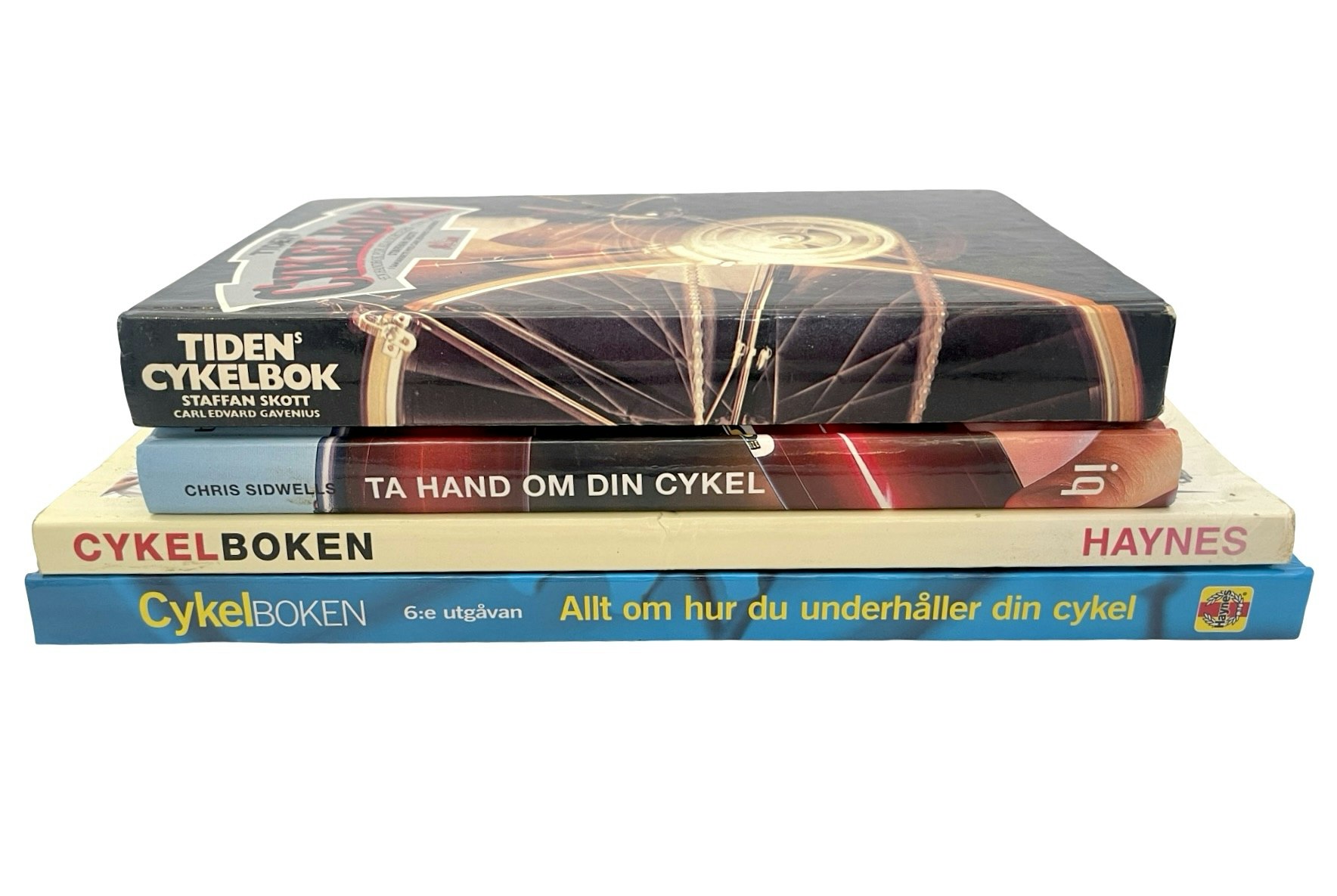 4 BÖCKER - Cykel boken