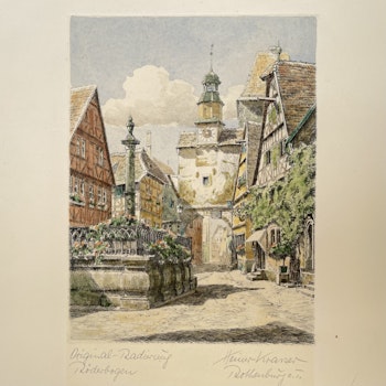 Heiner Krasser (1927–2013). Markusturm - Markus tornet, Rothenburg