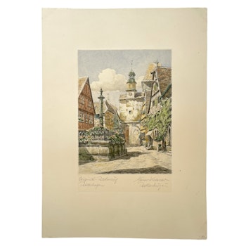 Heiner Krasser (1927–2013). Markusturm - Markus tornet, Rothenburg