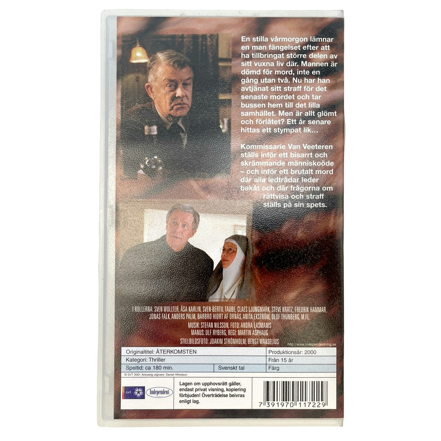 Återkomsten - Nessers Van Veeteren, Inplastad VHS video