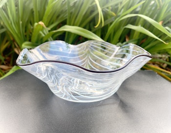 SKÅL, Dekor.Etsning.Kosta, Glas, Signerad