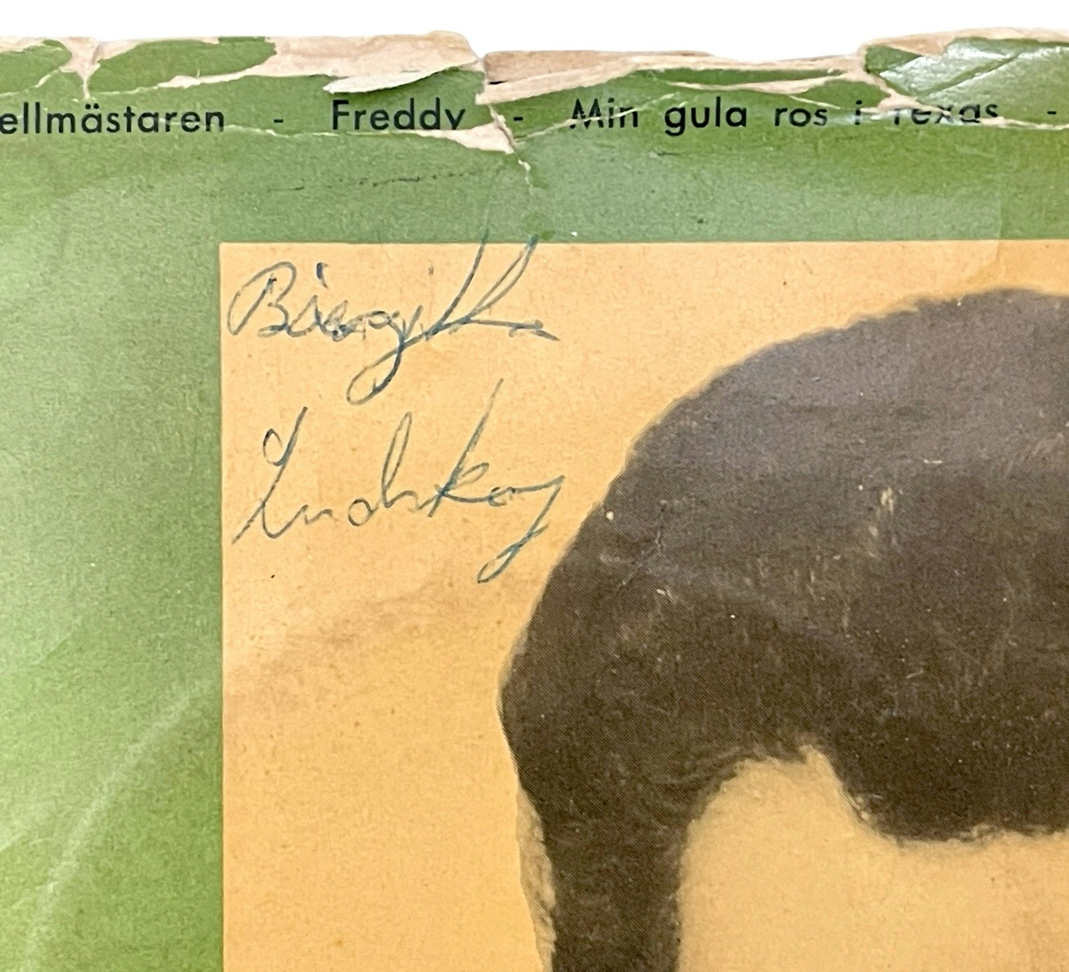 Brita Borg - Bravo kapellmästaren, EP Vinyl med autografer