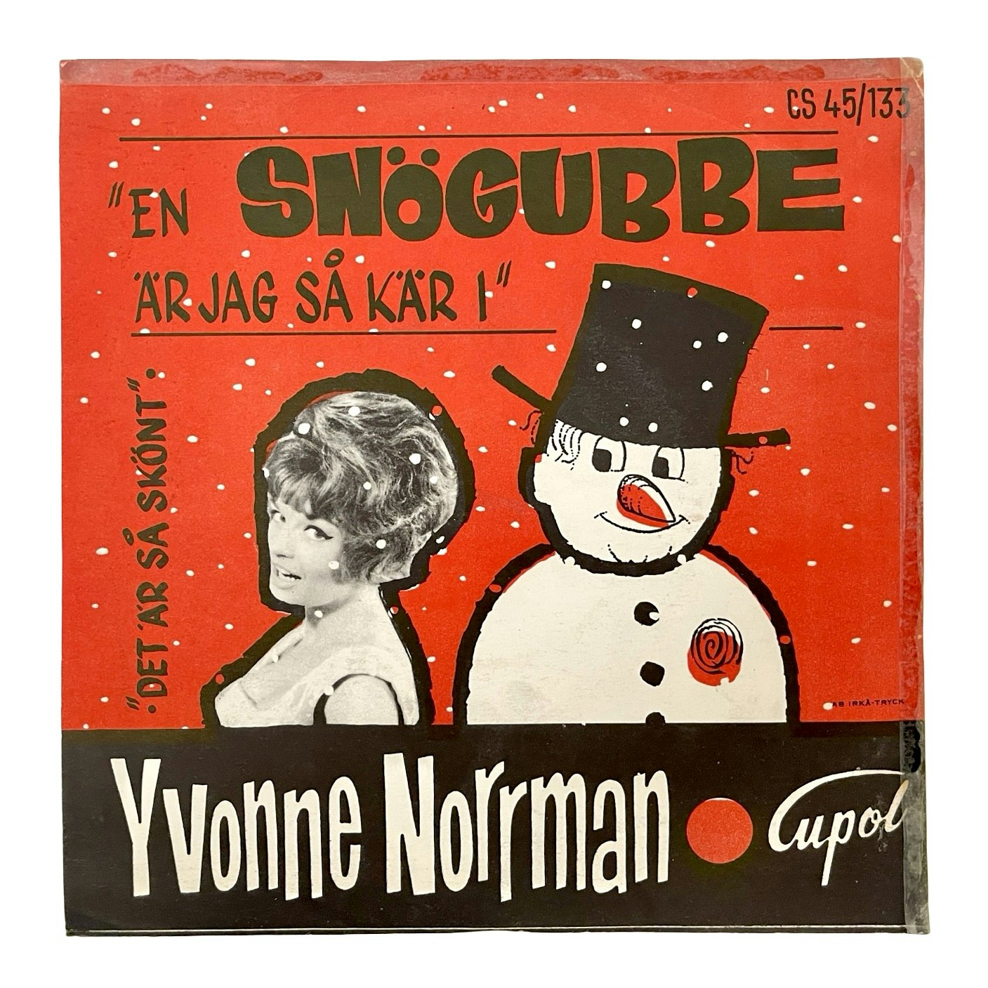 Yvonne Norrman – En Snögubbe Är Jag Så Kär I, EP Vinyl