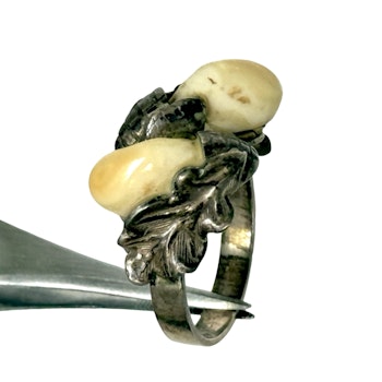 Antique Traditional Grandel Silver Ring