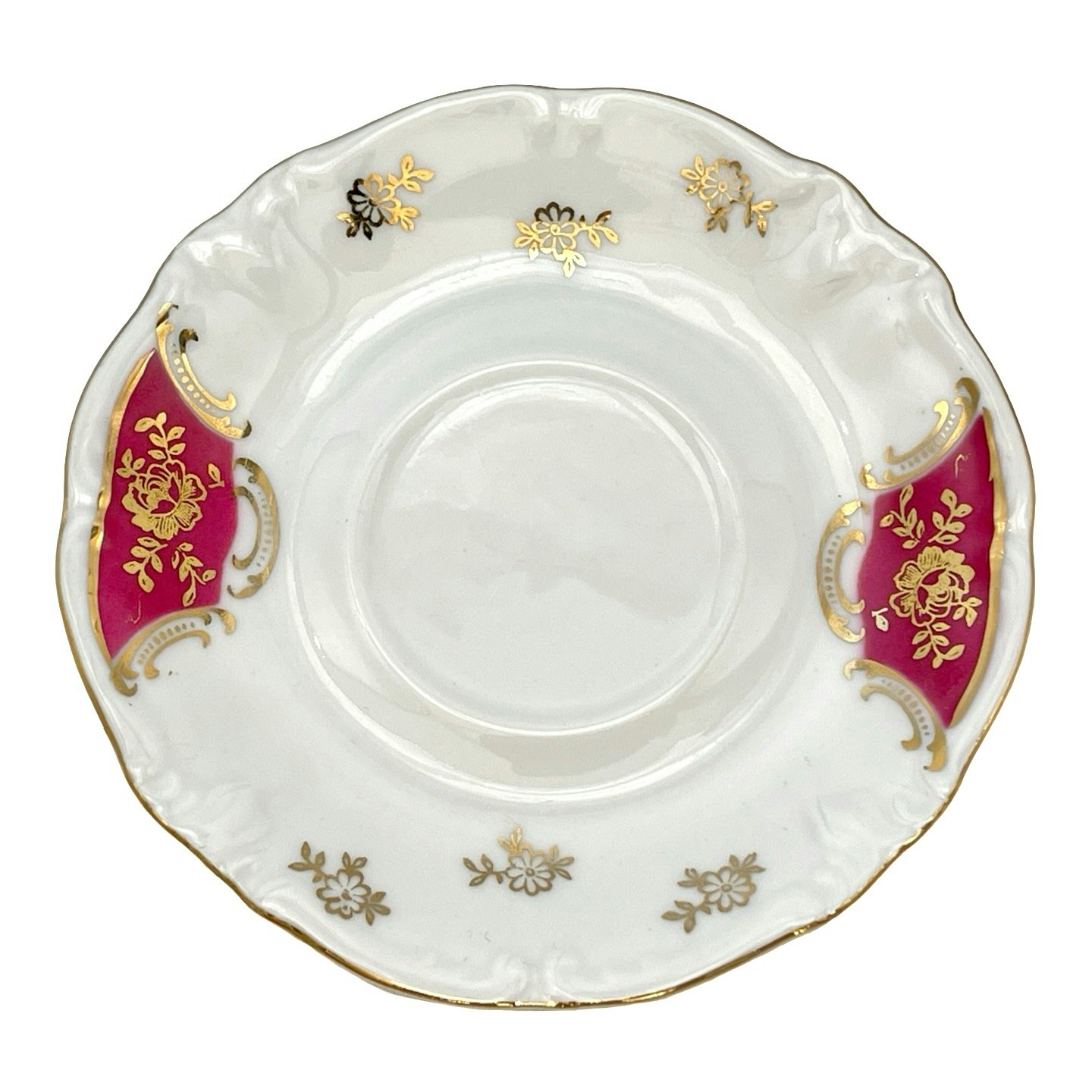 6 st. Vintage Winterling Bavaria, Porslin kaffekoppar med fat