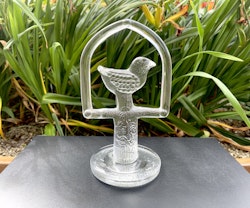 Bertil Vallien - Glasskulptur glasprydnad solfångare fågel, Boda