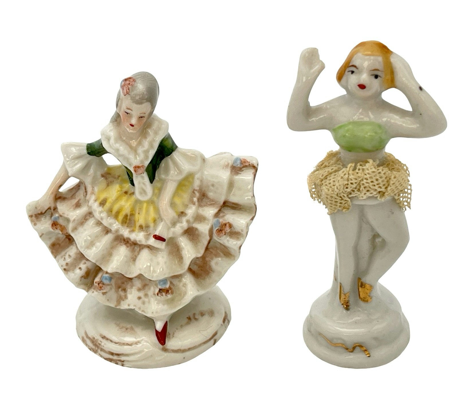 Antikt Miniatyr porslin figurer