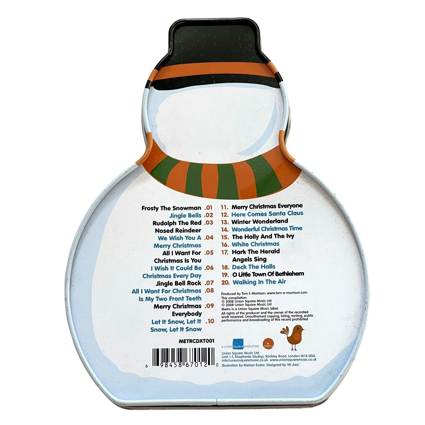 Mr. Snowman's Festive Favourites, CD