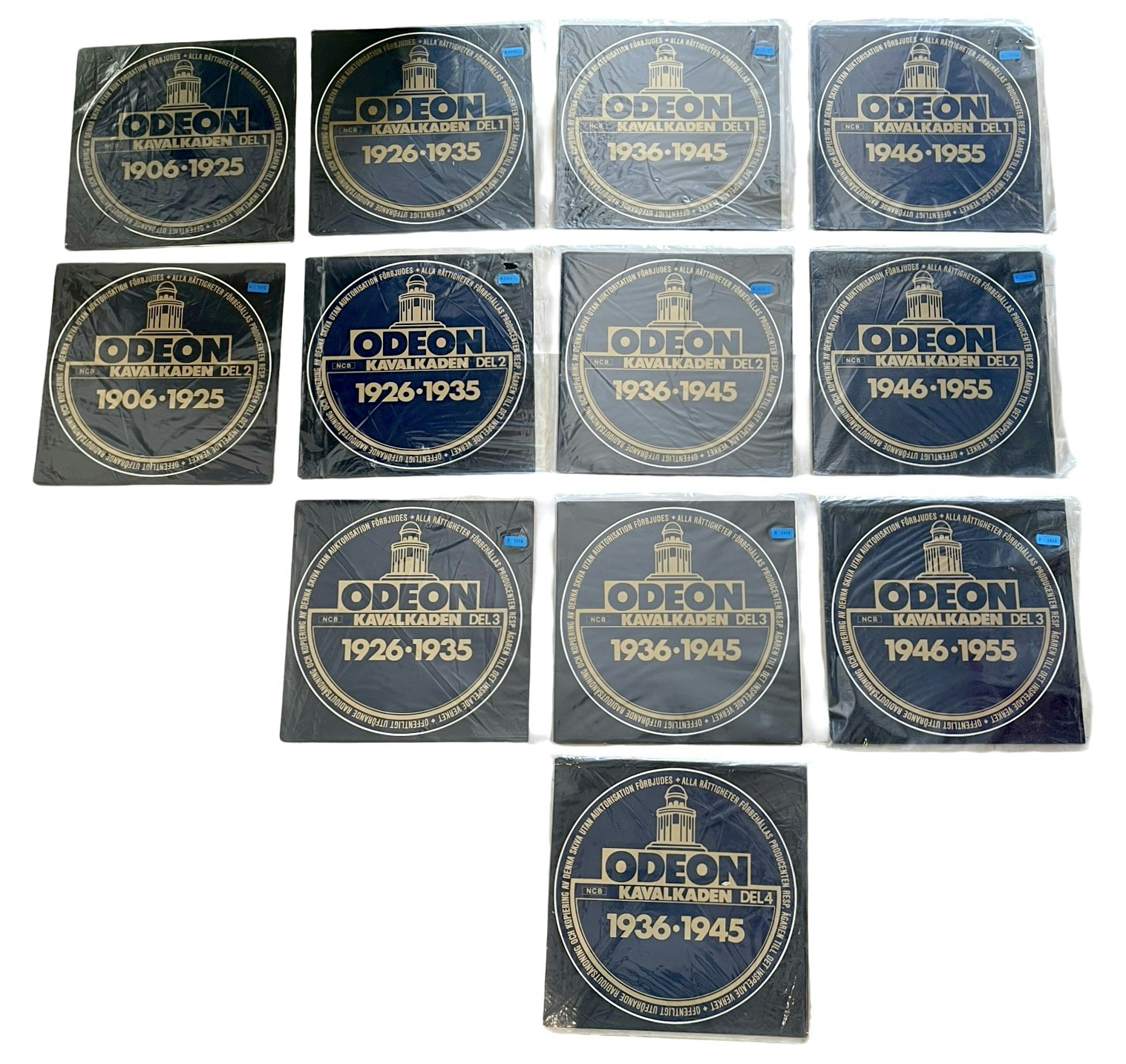 12 st, Odeon kavalkaden 1906-1955, LP Vinyl, Oanvänt