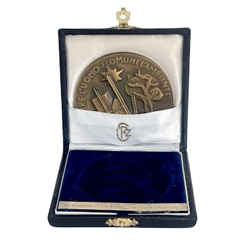 Medalj - Provins regional Palermo Tjänande människans allmänna miljö 1989 med fodral