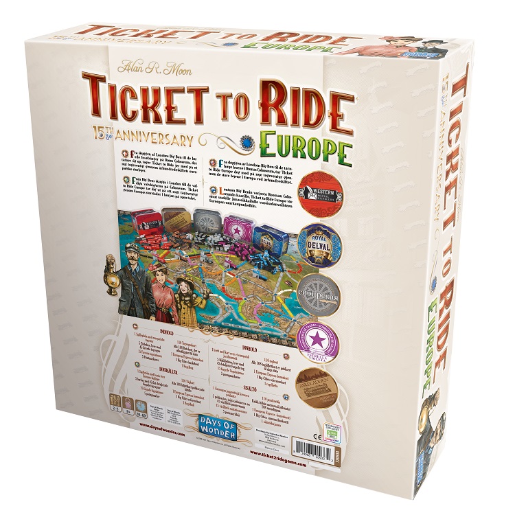 Ticket to Ride: Europe 15th Anniversary Edition