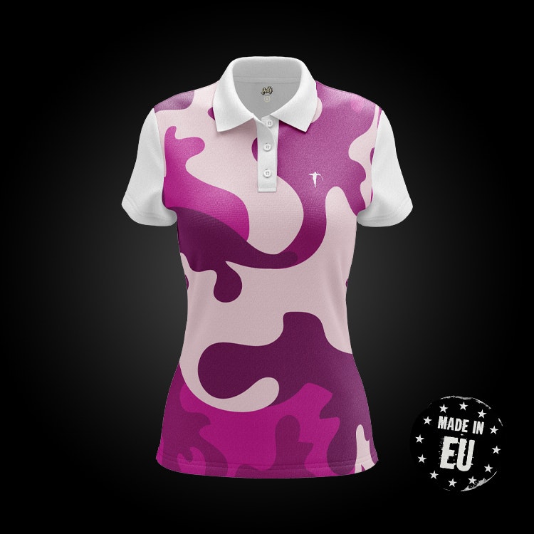 HOCKEY LOGO "PINK CAMO" PIKÉ DAM