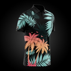 GOLF "TROPICAL BLACK" PIKÉ