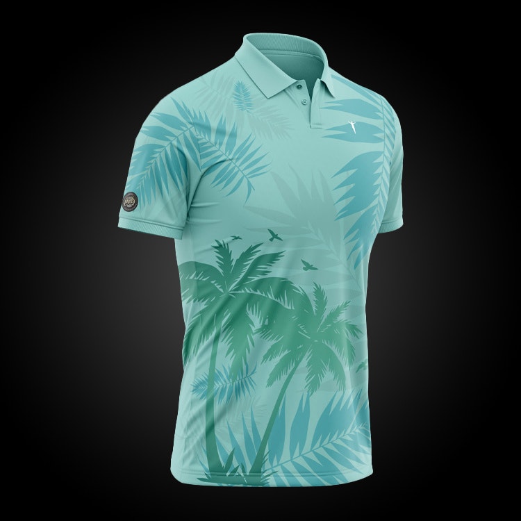 GOLF "TROPICAL GREEN" PIKÉ