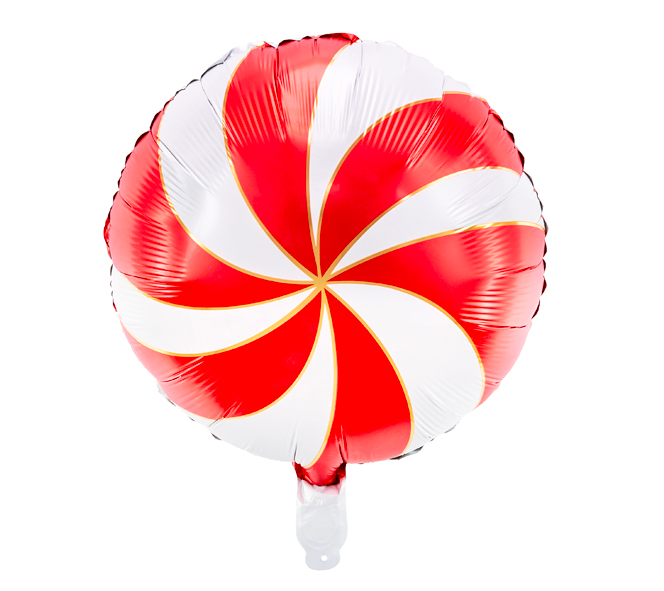 Heliumfylld folieballong - Godis röd