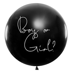 Heliumfylld gender reveal ballong - BABY GIRL