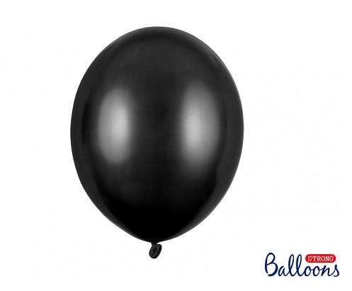 Heliumfylld ballong - Svart metallic