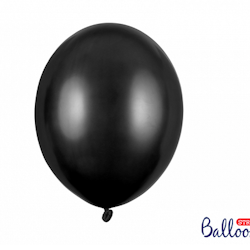 Heliumfylld ballong - Svart metallic