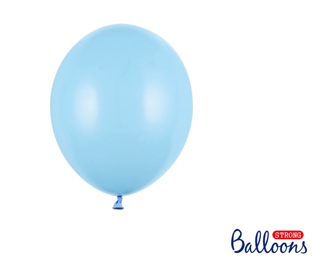 Heliumfylld ballong - Pastell babyblå