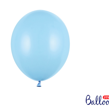 Heliumfylld ballong - Pastell babyblå