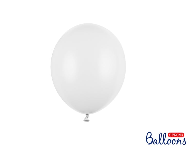Heliumfylld ballong - Pastell Pure white
