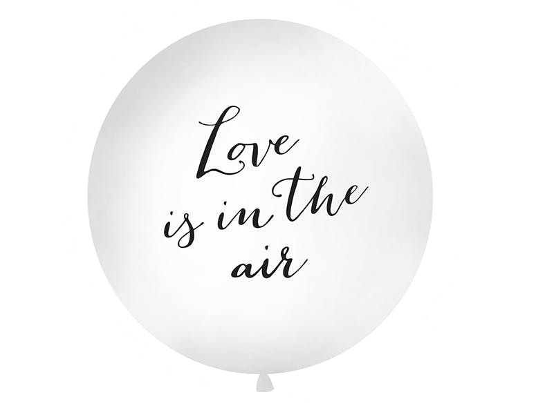 Heliumfylld Jätteballong - Love is in the air
