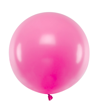 Heliumfylld Jätteballong -  Pastell fuchsia 60 cm