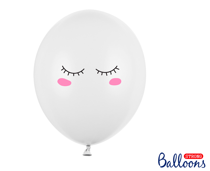 Heliumfylld ballong - Pure white drömmig