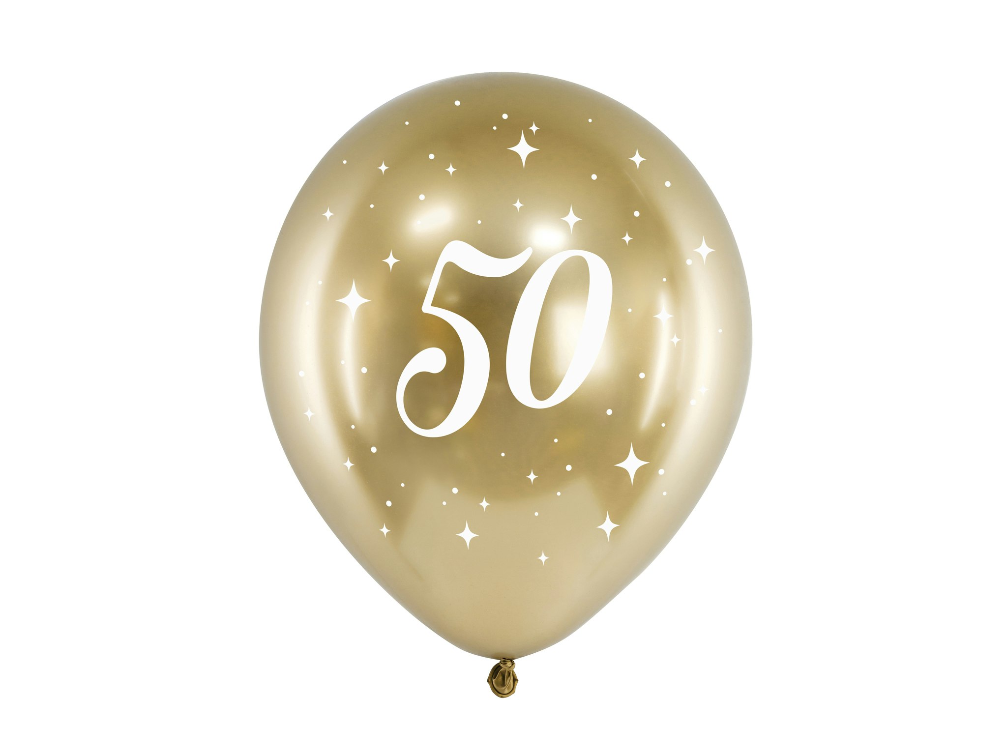 Heliumfylld Guld ballong - 50 år