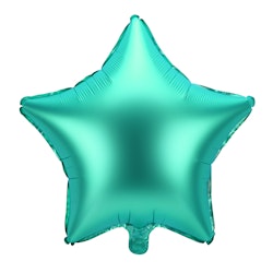 Heliumfylld folieballong - Grön stjärna