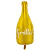 Folieballong - Guld Champagneflaska