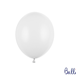 Heliumfylld ballong - Pastell Pure white 45 cm