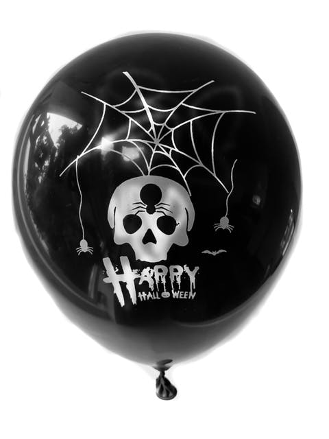 Svart ballong - Happy Halloween