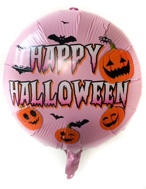 Folieballong Pumpa m. helium - Happy Halloween