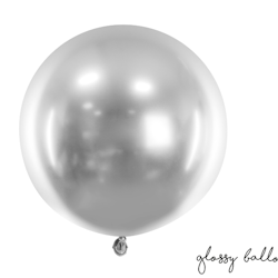 Heliumfylld Jätteballong - Silver