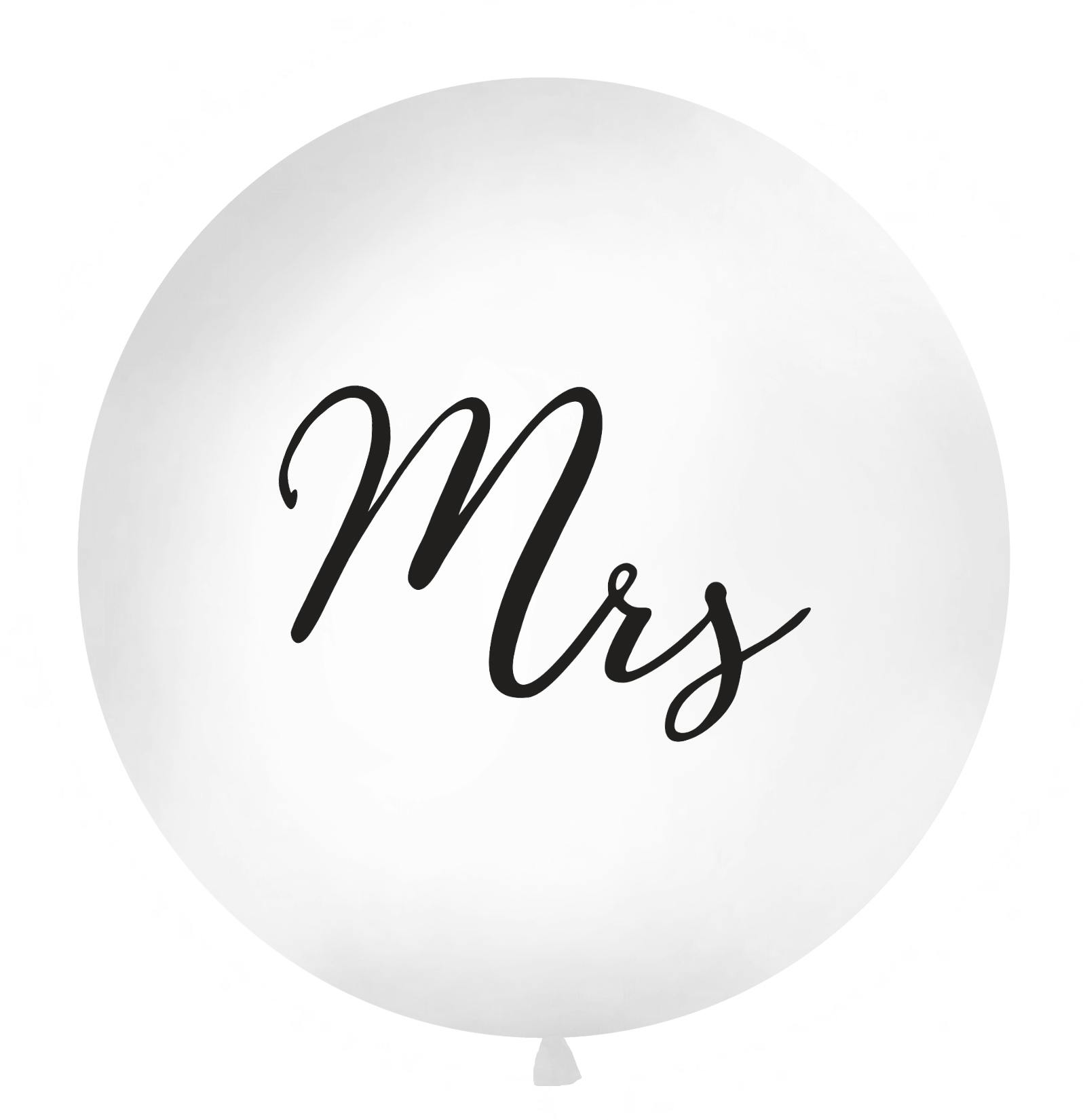 Jätteballong bröllop - Mrs
