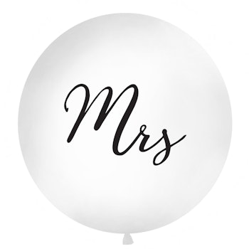 Jätteballong bröllop - Mrs