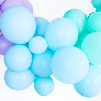 Ballong - Pastell ljusblå 12 cm/ 30 cm