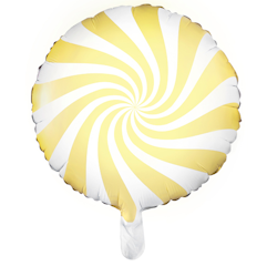 Folieballong - Godis ljusgul 35 cm