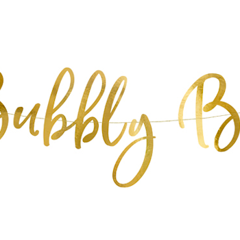 Bubbly Bar - Guld banner