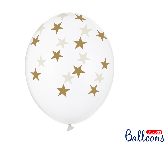 Ballong - Stjärnor & genomskinlig