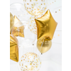 Stor ballong -  Guldprickar & genomskinlig 40 cm