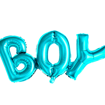 Folieballong - BOY blå