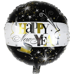 Heliumfylld folieballong  - Happy New Year
