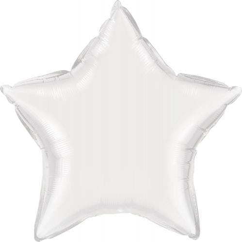 Folieballong - Ljusgrå stjärna