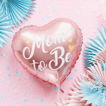 Folieballong - Mom to be pink
