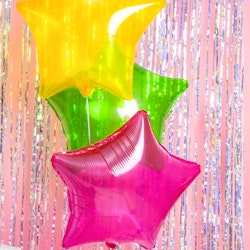 Folieballong - Rosa stjärna