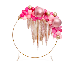 Heliumfylld Jätteballong - Chorme rosa