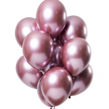 Heliumfyllds ballong - Chrome rosa  glansig